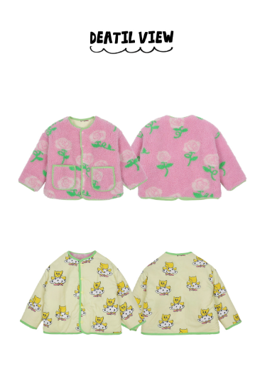BEBEBEBE WINTER Rose reversible jacket