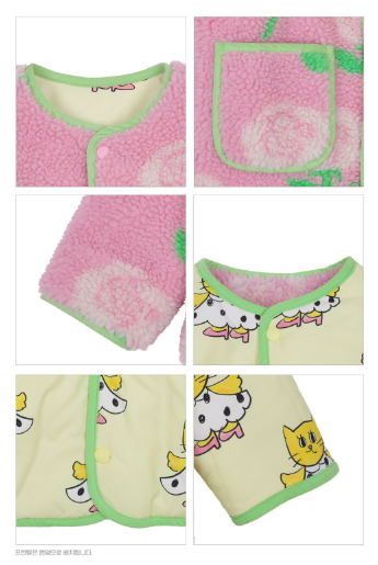 BEBEBEBE WINTER Rose reversible jacket