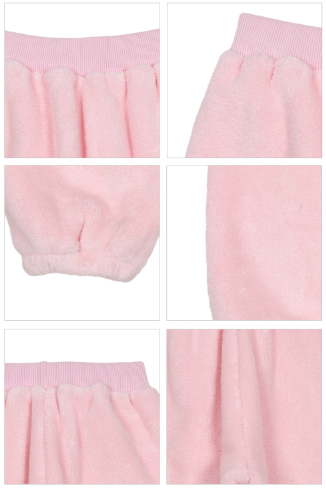 BEBEBEBE WINTER Teddy bear fleece hoodie set