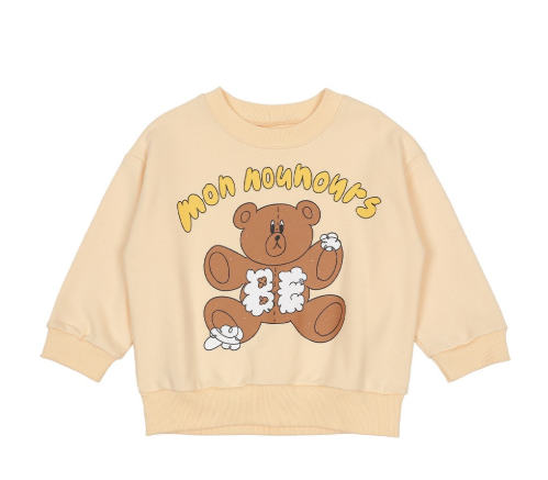 BEBEBEBE WINTER P Teddy bear sweatshirt