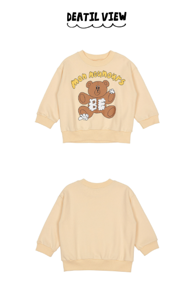 BEBEBEBE WINTER P Teddy bear sweatshirt