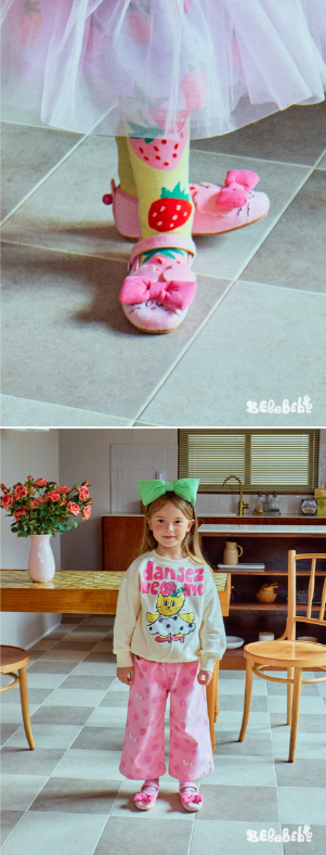 BEBEBEBE WINTER PRE Ribbon cat shoes