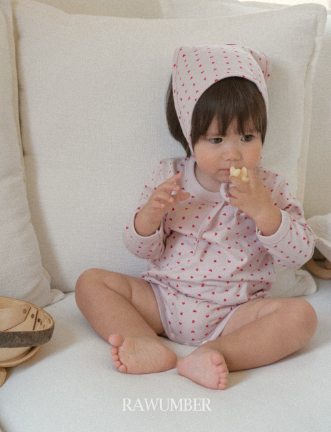 RAWUMBER FALL Heart Kong Babysuit + Bonnet