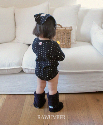 RAWUMBER FALL Heart Kong Babysuit + Bonnet