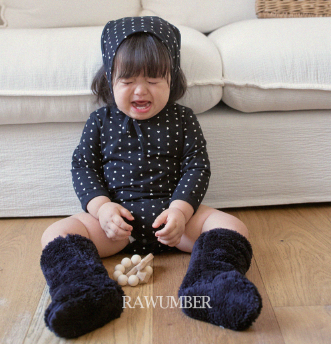 RAWUMBER FALL Heart Kong Babysuit + Bonnet