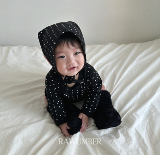 RAWUMBER FALL Heart Kong Babysuit + Bonnet