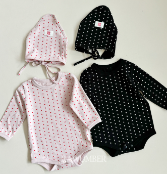 RAWUMBER FALL Heart Kong Babysuit + Bonnet