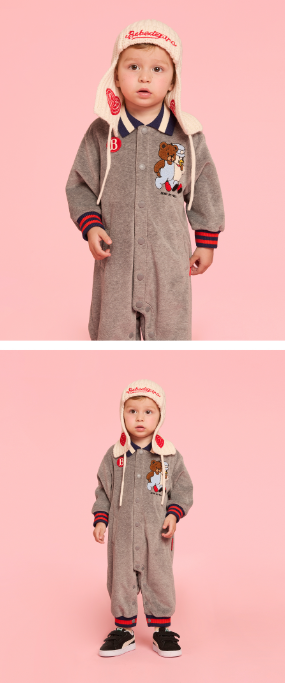 BEBE DE PINO Bebedepino heart baby knit trapper hat