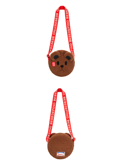 BEBEB DE PINO Teen bear dumble fur tambourine bag