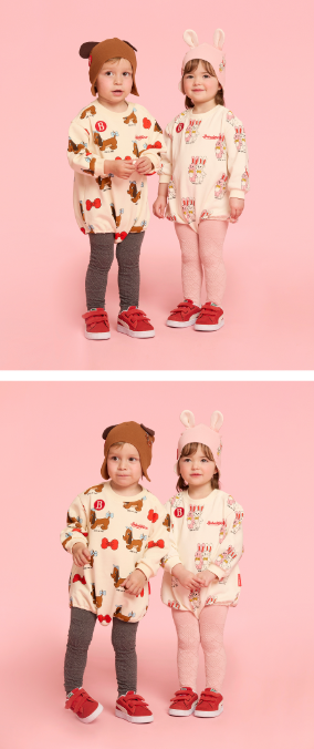 BEBE DE PINO 	All over grand dachund baby bodysuit