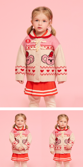 BEBE DE PINO Koala baby nordic cardigan
