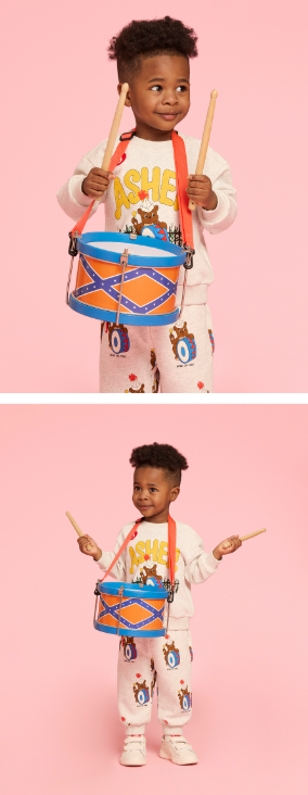 BEBE DE PINO 	Drummer baby sweatshirts