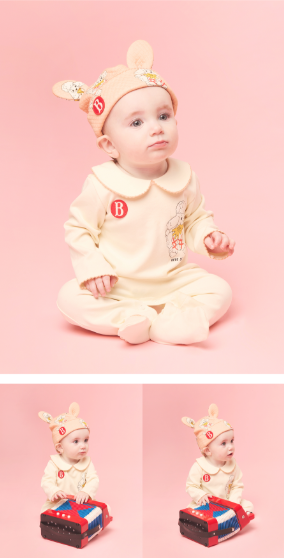 BEBE DE PINO All over jenny newborn overall set