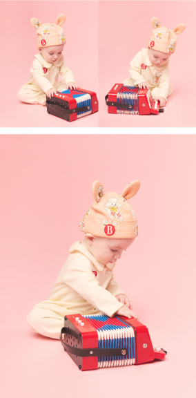 BEBE DE PINO All over jenny newborn overall set