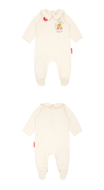 BEBE DE PINO All over jenny newborn overall set