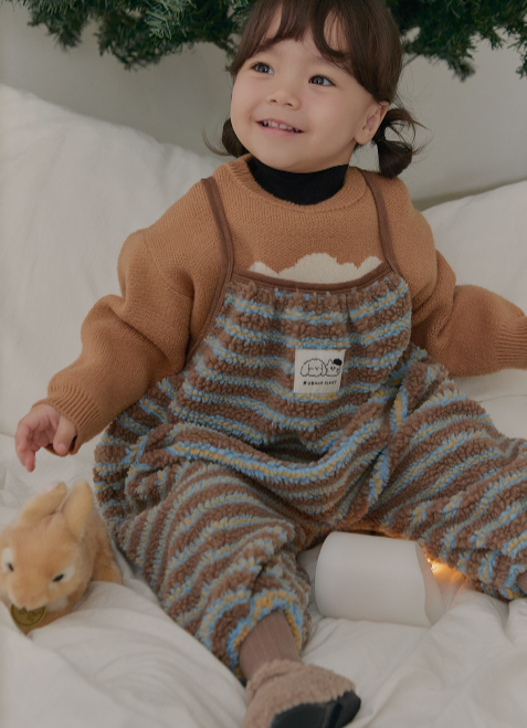 UBMOM FLUFFY OVERALLS