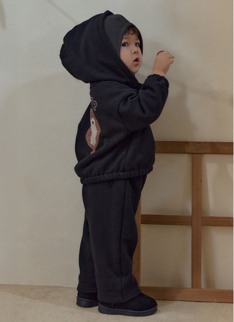 UBMOM VICKY BEAR ZIP-UP HOODIE SET