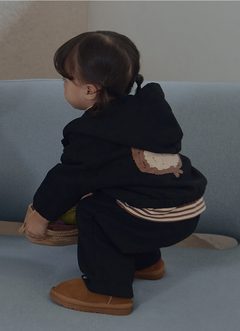 UBMOM VICKY BEAR ZIP-UP HOODIE SET