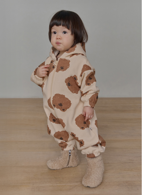 UBMOM VICKY BEAR HOODIE ONE-PIECE