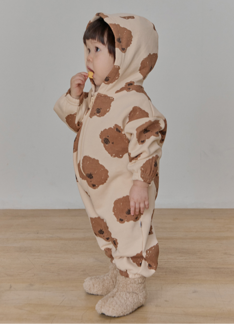 UBMOM VICKY BEAR HOODIE ONE-PIECE