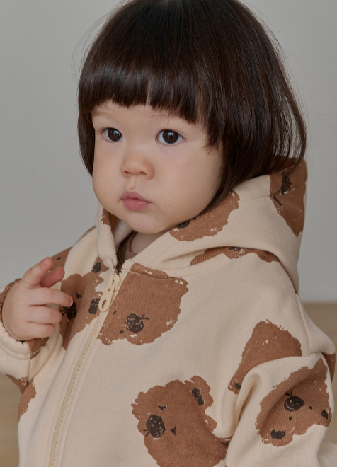 UBMOM VICKY BEAR HOODIE ONE-PIECE