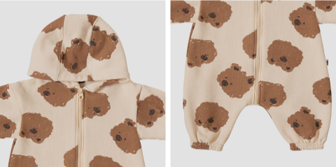 UBMOM VICKY BEAR HOODIE ONE-PIECE