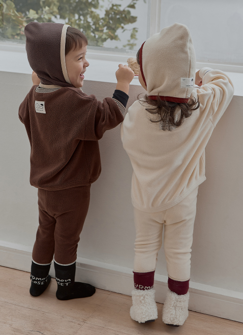 UBMOM SOFT BANDING SWEATSHIRT SET(Ivory)