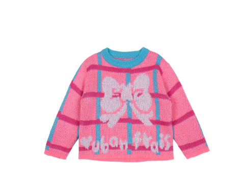 BEBEBEBE WINTER Check ribbon knit