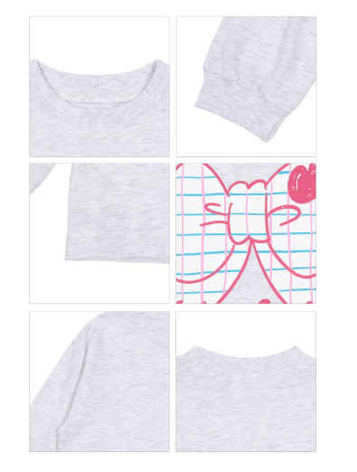 BEBEBEBE WINTER Check ribbon t-shirt