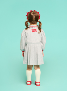 BEBE DE PINO Strawberry baby pique dress