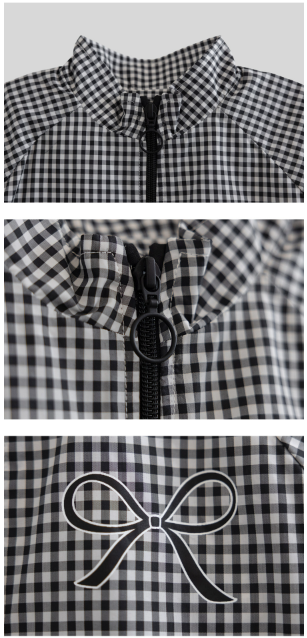 I LOVE J Ribbon windbreaker jacket