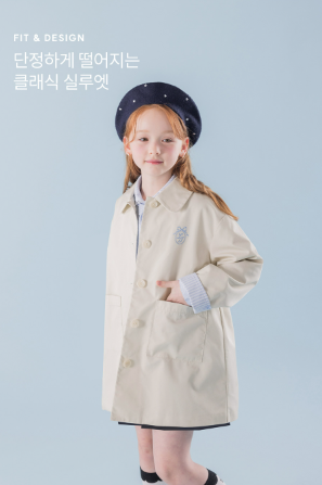 I LOVE J Ribbon trench coat