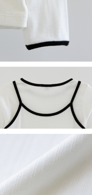 I LOVE J Neel layered top