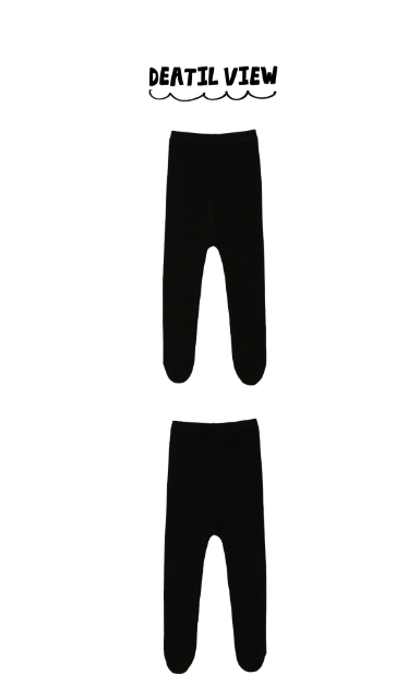 BEBEBEBE BIRTHDAY PRE ORDER Newborn tights (BLACK)