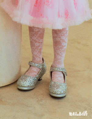 BEBEBEBE BIRTHDAY PRE ORDER Pink lace knee socks