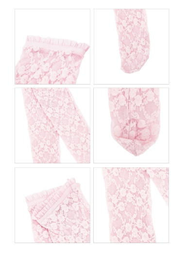 BEBEBEBE BIRTHDAY PRE ORDER Pink lace knee socks