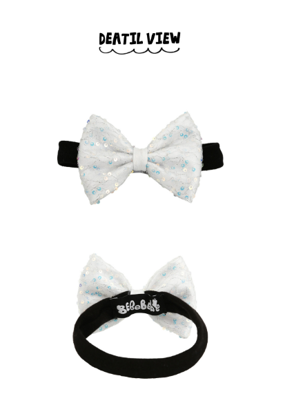 BEBEBEBE BIRTHDAY PRE ORDER Baby sequins bow headband