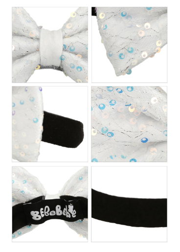 BEBEBEBE BIRTHDAY PRE ORDER Baby sequins bow headband