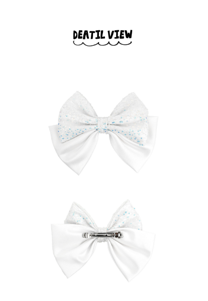 BEBEBEBE BIRTHDAY PRE ORDER Big sequins bow hairpin