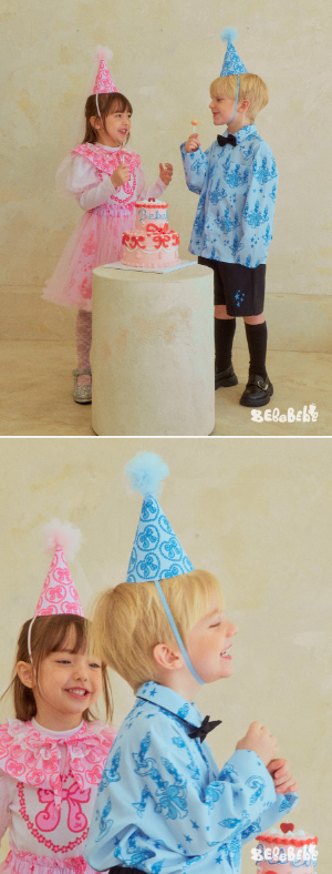 BEBEBEBE BIRTHDAY PRE ORDER Birthday party hat (BLUE)