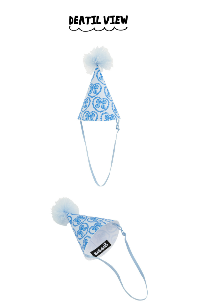 BEBEBEBE BIRTHDAY PRE ORDER Birthday party hat (BLUE)