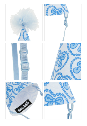 BEBEBEBE BIRTHDAY PRE ORDER Birthday party hat (BLUE)