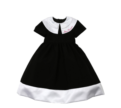 BEBEBEBE BIRTHDAY PRE ORDER Birthday round collar dress (BLACK)