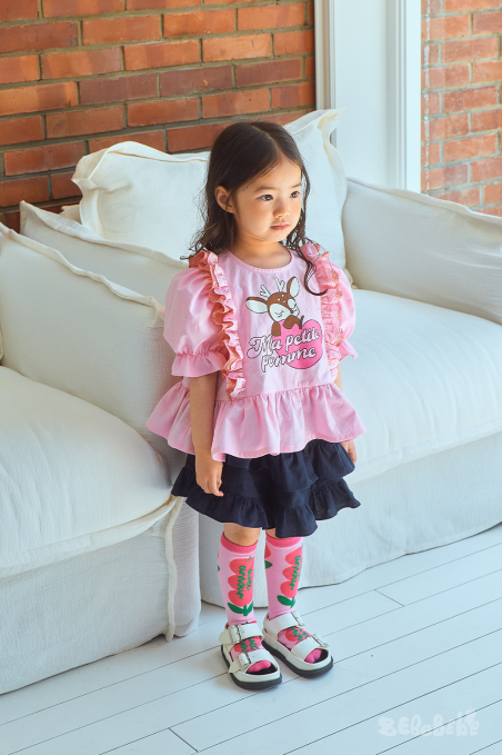 BEBEBEBE hear apple deer puff set