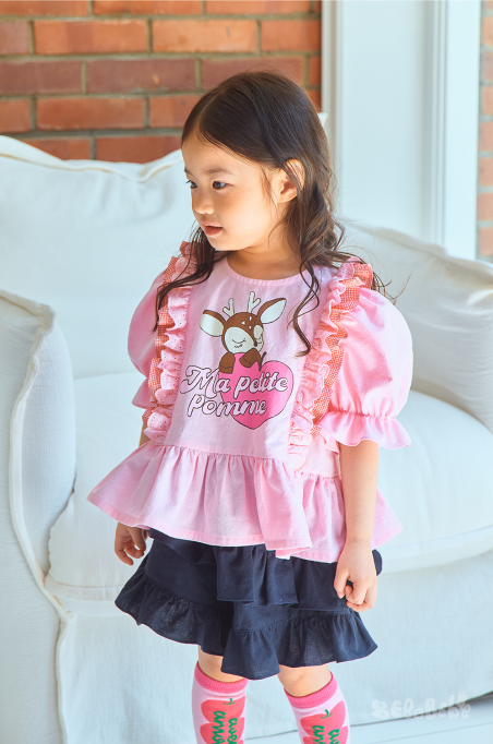 BEBEBEBE hear apple deer puff set
