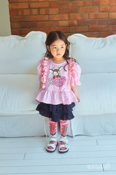 BEBEBEBE hear apple deer puff set