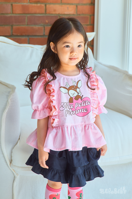 BEBEBEBE hear apple deer puff set