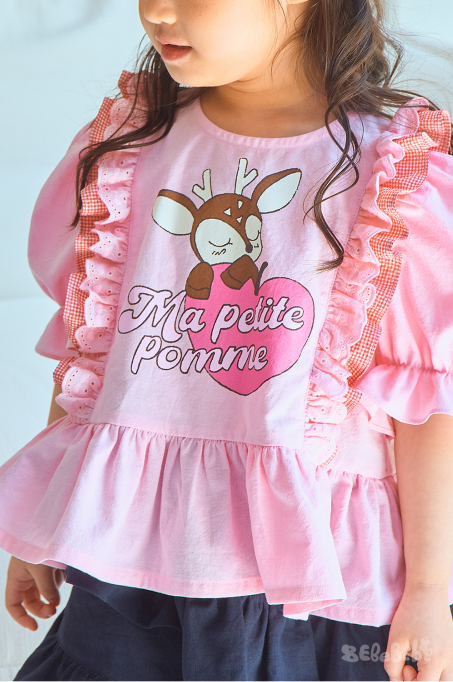 BEBEBEBE hear apple deer puff set