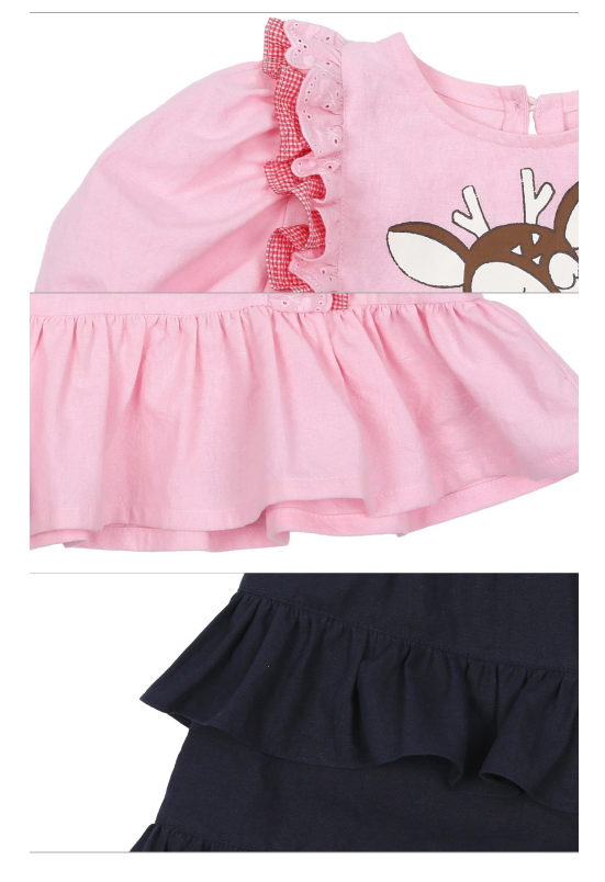 BEBEBEBE hear apple deer puff set