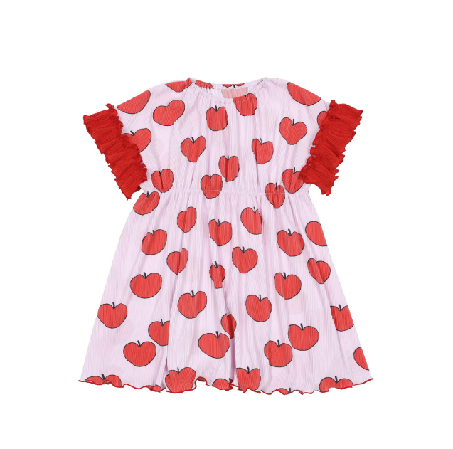 BEBEBEBE heart apple pleats dress